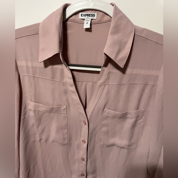 V NECK BUTTON DOWN - Picture 4 of 5